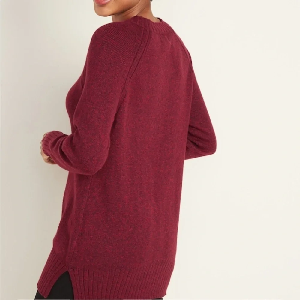 NWT Maternity Hidden-Zipper Nursing Tunic Sweater​ - Picture 3 of 6